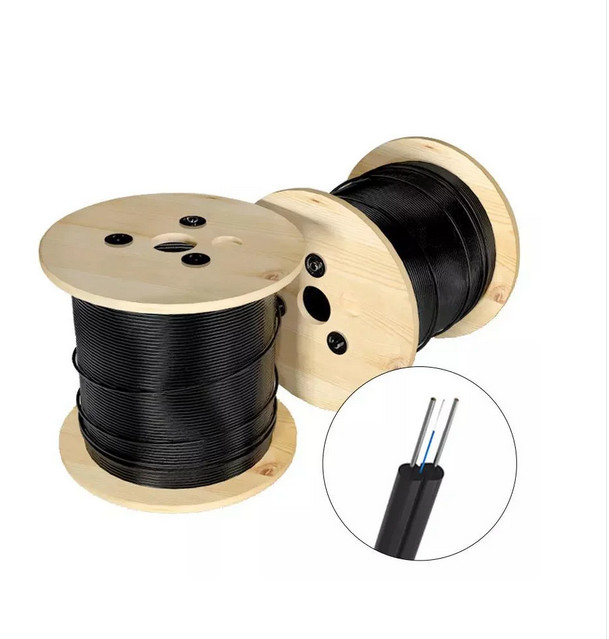 FTTH Drop Cable Indoor 1/2 core Bow-Type FRP/Steel