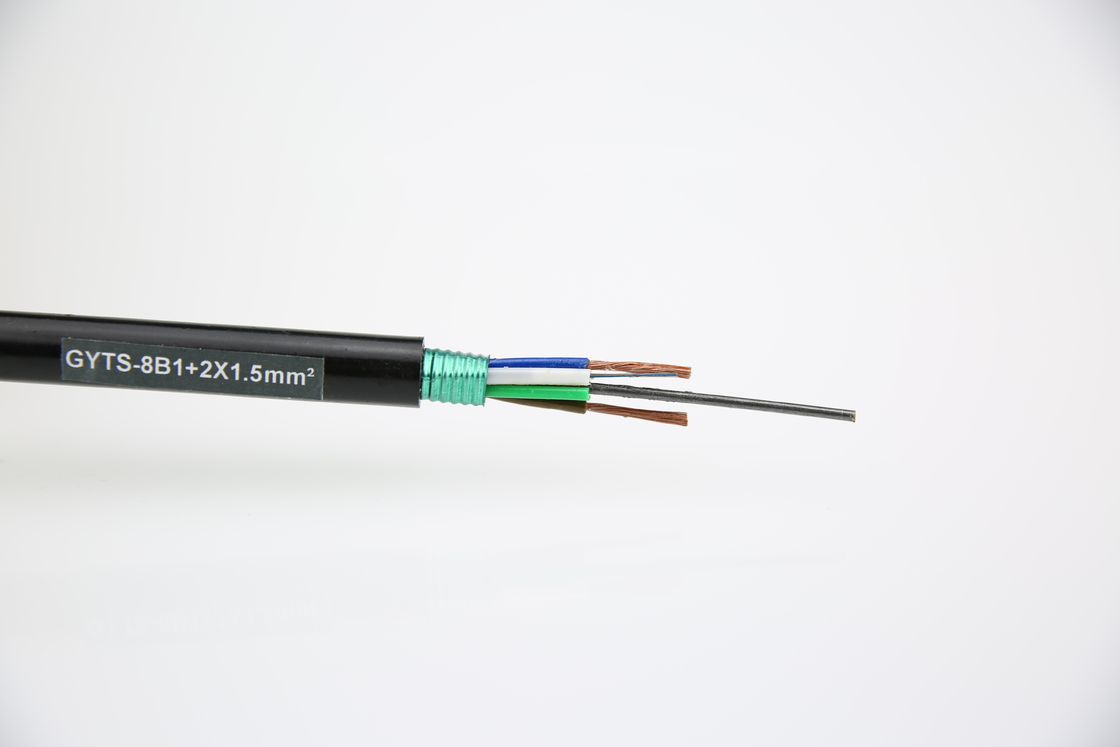 Kabel optik baja lapis baja luar GYTS 2-144f Tipe tabung longgar