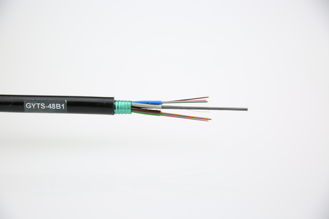Kabel optik baja lapis baja luar GYTS 2-144f Tipe tabung longgar