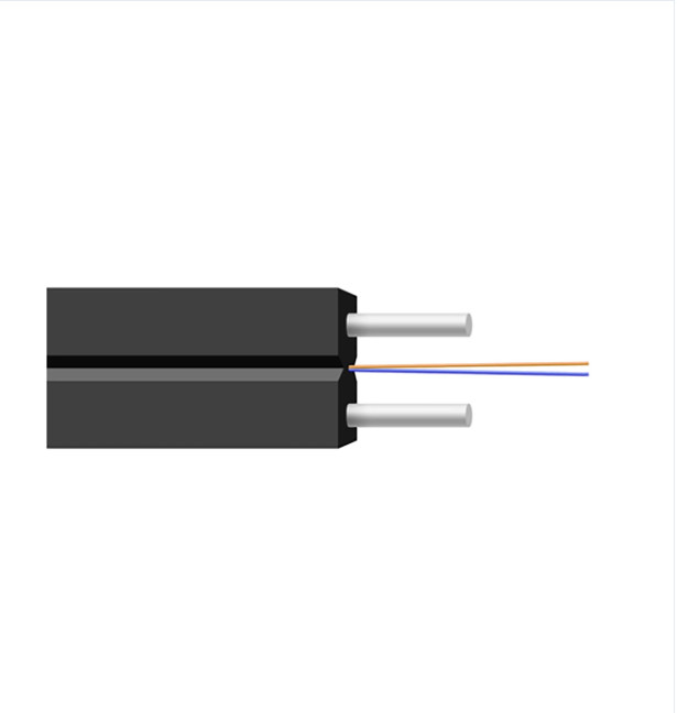 GJXH 2 Core FTTH Indoor LZSH Sheath Fiber Optic Cable Drop Cable