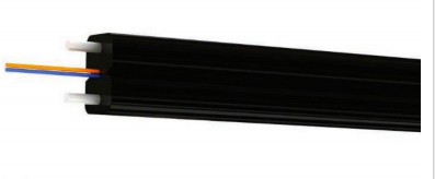 FTTH Drop Kabel Single Mode 1-2 Core GJXFH FRP Kekuatan Anggota