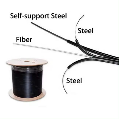 Self-Supporting FTTH Fiber Optic Drop Cable GJYXCH 1/2 Core Indoor Outdoor