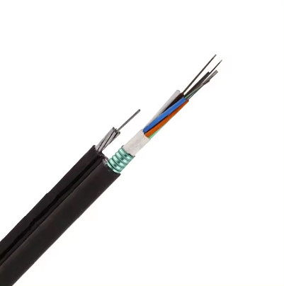 GYTC8A Aluminium Armored Self Supporting Gambar 8 Kabel Serat Optik 24 36 48 72 Inti
