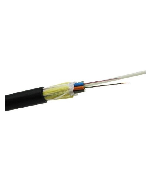2-36 core Span 100 M PE AT jaket selimut G652D Single jaket luar ADSS Fiber Optical Kabel