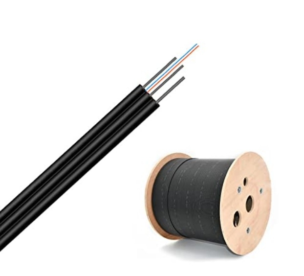 Blue Outdoor Drop Cable Patch Cable untuk instalasi jaringan FTTH
