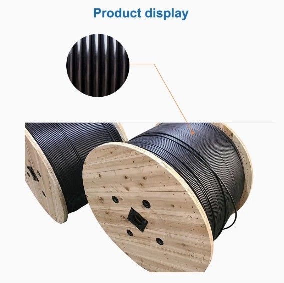PE atau LSZH Jacket Outdoor Armored Fiber Optic Cable dengan G652D Fiber dan Steel Tape Shield