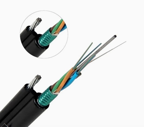 6-144 Cores Network Data Signal Transmission Kabel Serat Optik Luar Ruang Dengan Layanan Kustomisasi