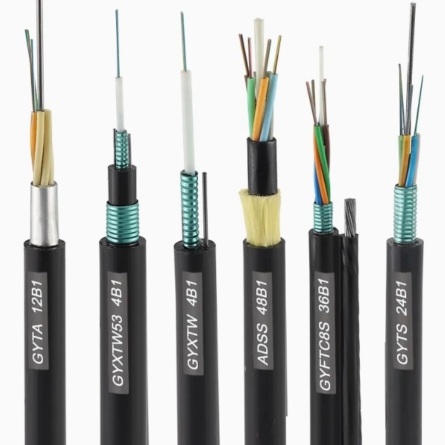 High Crush Resistance Direct Bury Fiber Cable Installation Aluminium Alloy Armored Cable GYTA53
