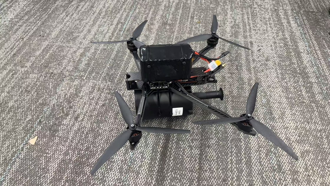 Profesional FPV Fiber Quadcopter Drone Siap Untuk Terbang 30km/roll Ultra Light Weight - High Tensile Strength-Internal Untuk External Wiring