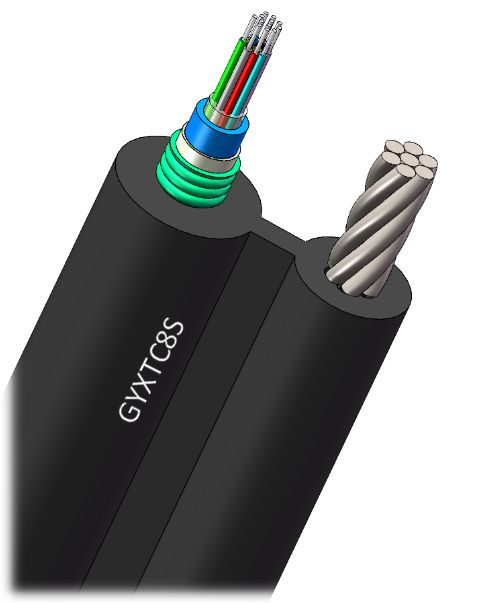 GYXTC8S kabel optik tabung pusat berbentuk 