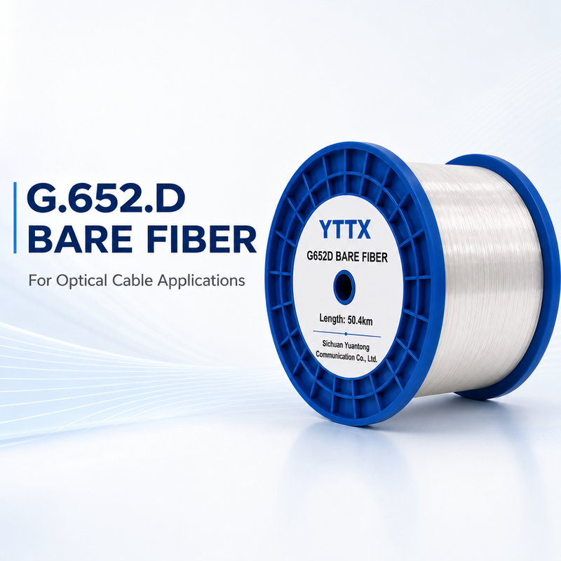 G.652D G652D 48.8km 50.4KM 60.4km per spool merek terkenal FIBERHOME ZTT YOFC HENGTONG dll.