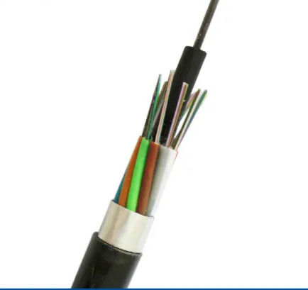 2-144 inti GYTA pita aluminium bergaris baja kabel optik