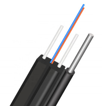 Mode Tunggal 4 Inti Dalam Ruangan G657A Kabel Serat Optik Lszh Kabel Drop FTTH Luar Ruangan