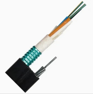 PE atau LSZH Jacket Outdoor Armored Fiber Optic Cable dengan G652D Fiber dan Steel Tape Shield