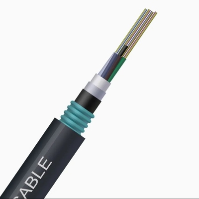 PBT Highly Durable Loose Tube Fiber Wire GYTA53 dengan Desain Pemakaman dan Aluminium Alloy Armored Material